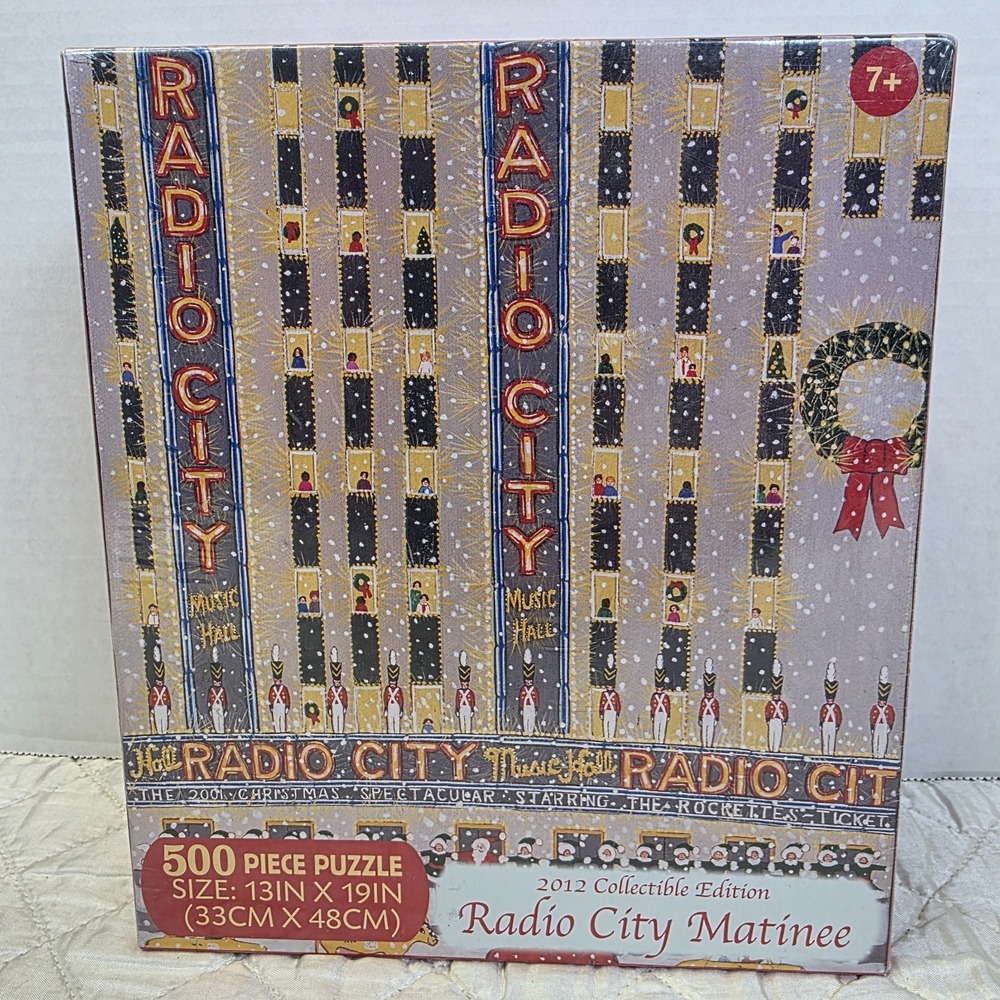 NEW Radio City Matinee 500 Piece Puzzle Sealed 2012 collectible edition